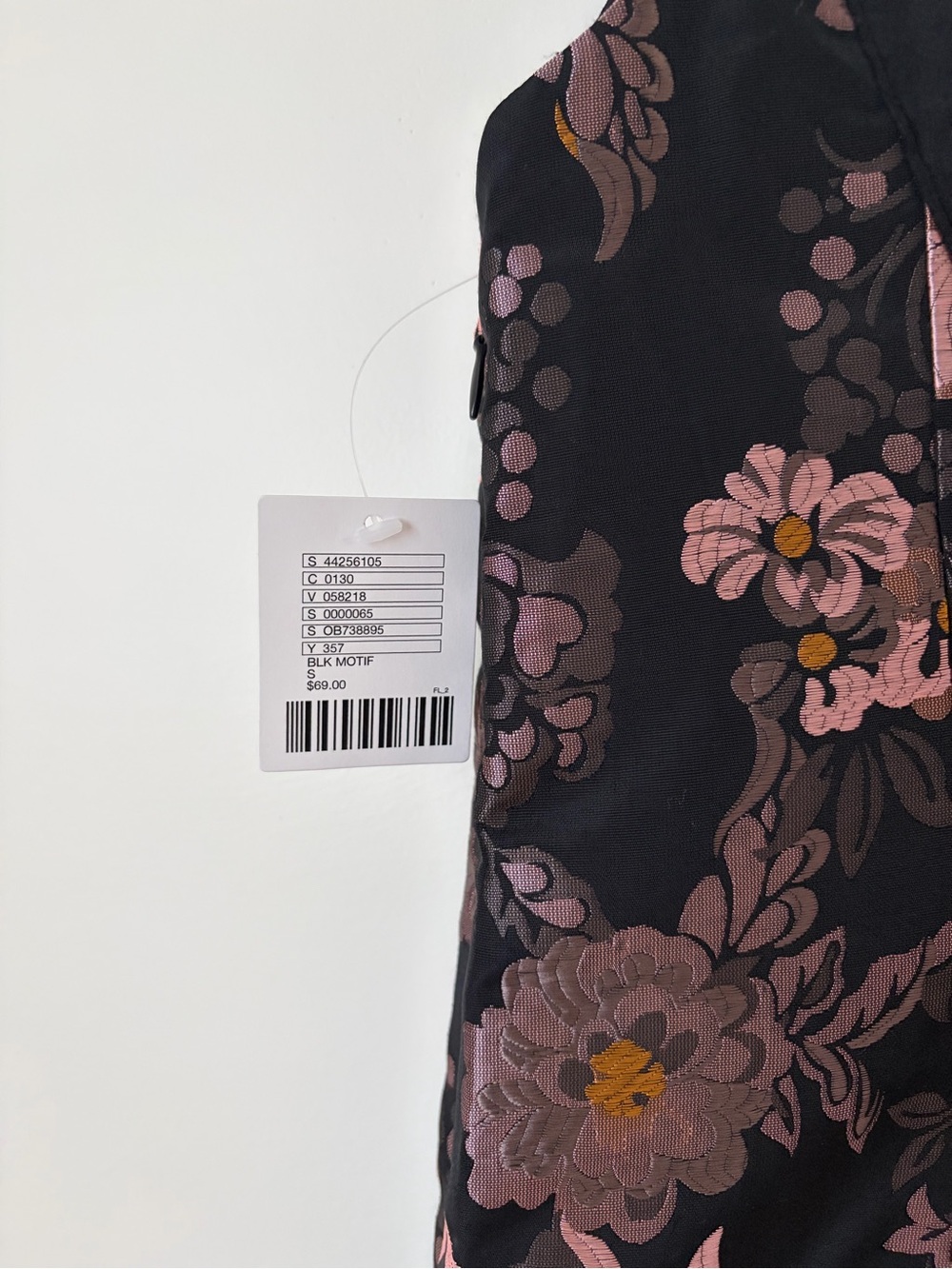 Urban Outfitters Black Mini Dress with Pink Floral Print - Picture 4 of 5